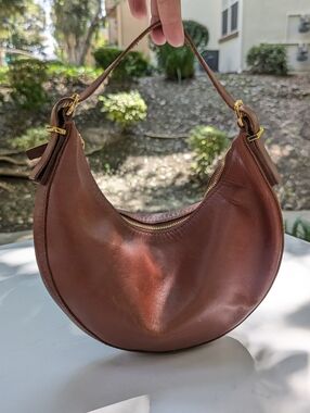 Madewell The Essential Convertible Top Handle Crossbody Mini Bag Warm Cinnamon